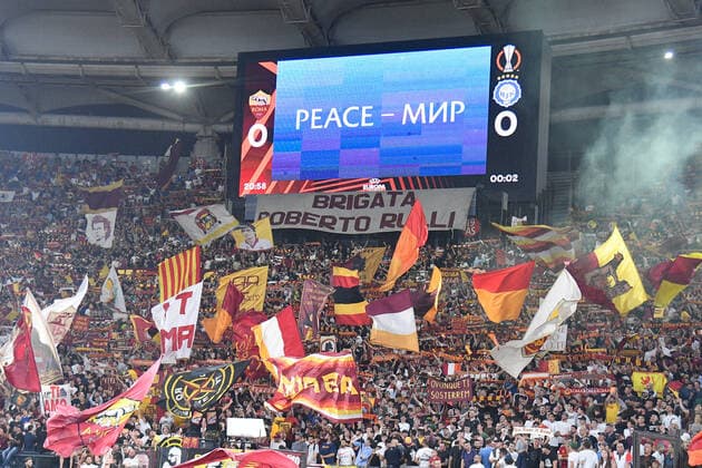 Fußball, EL, AS Rom - HJK Helsinki September 15, 2022, Rome, Italy: AS Roma fans during the UEFA Europa League 2022-2023 football match between AS Roma and HJK Helsinki at The Olympic Stadium in Rome on September 15, 2022. football Europa League match - AS Roma vs HJK Helsinki, Rome, Italy  - ZUMAl164 20220915_zsa_l164_227 Copyright: xFabrizioxCorradettix
