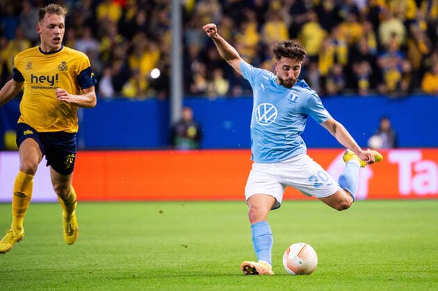 220915 Moustafa Zeidan of Malmö FF during the UEFA Europa League match between Royale Union Saint Gilloise and Malmö FF on September 15, 2022 in Leuven Photo Christian Örnberg BILDBYRAN COP 166 CO0231 football football soccer fotball uefa europa league royale union saint gilloise malmö ff bbeng,  Copyright: CHRISTIANxÖRNBERG BB220915CO036