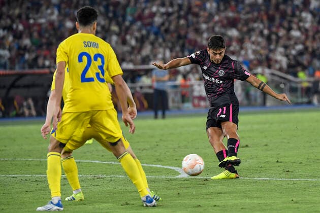 Fußball, EL, AS Rom - HJK Helsinki Paulo Dybala of AS Roma scores the goal of 1-0 during the Europa League Group C football match between AS Roma and HJK Helsinki at Olimpico stadium in Roma (Italy), September 15th, 2022. Photo Andrea Staccioli Insidefoto andreaxstaccioli