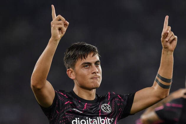 Fußball, EL, AS Rom - HJK Helsinki As Roma 15 09 2022 - Europa League Roma-Hjk Helsinky foto Antonello Sammarco Image nella foto: esultanza gol Paulo Dybala 