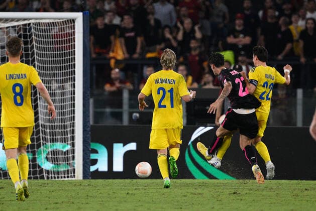 Fußball, EL, AS Rom - HJK Helsinki Nicolo Zaniolo (AS Roma) during the UEFA Europa League 2022-2023 football match between AS Roma and HJK Helsinki at The Olympic Stadium in Rome on September 15, 2022.  Copyright: xFabrizioxCorradettix xipa-agencyx xLivexMediax 0