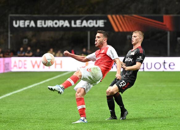 Football, Men, Season 2022 2023, Europa League, Sporting Braga 1 FC Union Berlin Group Stage, Group D, Matchday 2 , v l Nuno Sequeira SC Braga , Andras Schäfer 1 FC Union Berlin , 15 09 2022, Copyright: xMatthiasxKochx