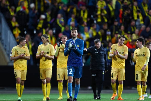 The Europa League in football 2022 23 Bodo Glimt FC Z?rich Bodo 20220915 Bodo Glimts goalkeeper Nikita Haikin after the Europa League football match between Bodo Glimt and FC Z?rich at the Aspmyra stadium The match ended 2 1 Photo Mats Torbergsen NTB Bodo Norway  Copyright: xMatsxTorbergsenx xNTBx EDITORIAL USE ONLY. RESTRICTED USE FOR BETTING COMPANIES