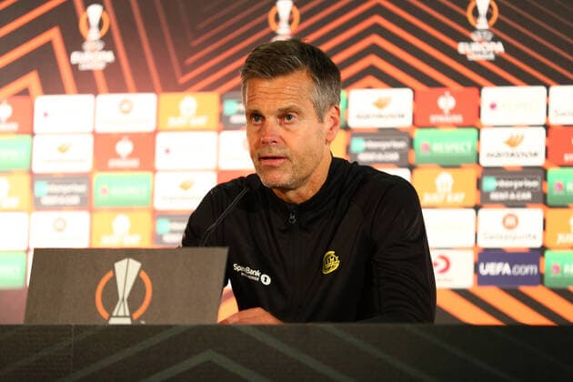 The Europa League in football 2022 23 Bodo Glimt FC Z?rich Bodo 20220915 Bodo Glimts coach Kjetil Knutsen after during the Europa League football match between Bodo Glimt and FC Z?rich at the Aspmyra stadium The match ended 2 1 Photo Mats Torbergsen NTB Bodo Norway  Copyright: xMatsxTorbergsenx xNTBx EDITORIAL USE ONLY. RESTRICTED USE FOR BETTING COMPANIES