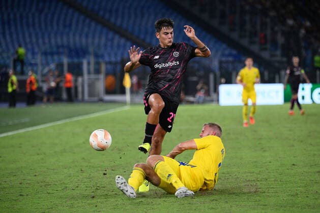 Paulo Dybala (AS Roma) during the UEFA Europa League 2022-2023 football match between AS Roma and HJK Helsinki at The Olympic Stadium in Rome on September 15, 2022.  Copyright: xFabrizioxCorradettix xipa-agencyx xLivexMediax 0