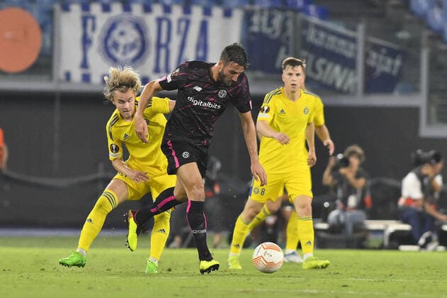 Bryan Cristante of A.S. Roma during the second day of UEFA Europa League Group C match between A.S. Roma and HJK Helsinki at Olimpico Stadium on September 15, 2022 in Rome, Italy.  Copyright: xDomenicoxCippitellix xipa-agencyx xLivexMediax 0