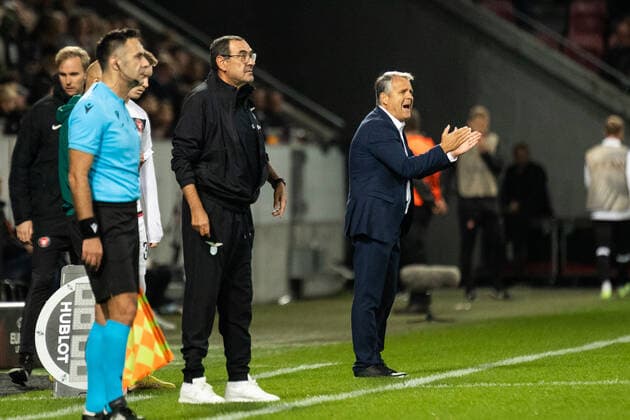 FC Midtjylland v Lazio, UEFA Europa League football, Herning, Denmark Herning, Denmark. 15th, September 2022. Head coach Albert Capellas of FC Midtjylland seen during the UEFA Europa League match between FC Midtjylland and Lazio at MCH Arena in Herning. Herning Denmark  Copyright: xGonzalesxPhoto BalazsxPopalx
