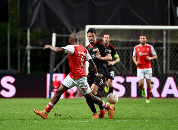 Football, Men, Season 2022 2023, Europa League, Sporting Braga 1 FC Union Berlin Group Stage, Group D, Matchday 2 , v l Al Musrati SC Sporting Braga , Rani Khedira 1 FC Union Berlin , 15 09 2022, Copyright: xMatthiasxKochx