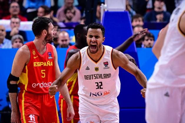 Johannes Thiemann 32 Germany , Germany vs Spain, FIBA EuroBasket 2022, Basketball, 16 09 2022 Copyright: xkolbert-press MarcxNiemeyerx