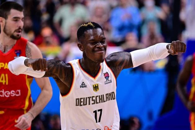 Dennis Schroeder 17 Germany , Germany vs Spain, FIBA EuroBasket 2022, Basketball, 16 09 2022 Copyright: xkolbert-press MarcxNiemeyerx