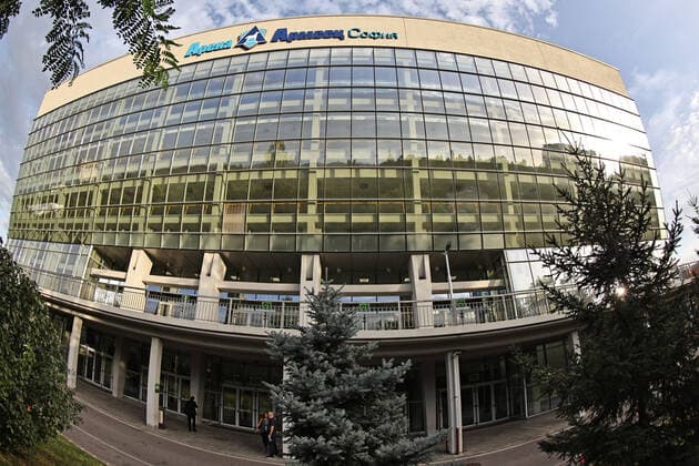 Armeyets arena back back entrance before apparatus final at 2022 world championships in Sofia 15 09 2022