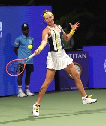 September 17, 2022, Chennai, Tamil Nadu, India: Chennai Open WTA, Tennis Damen 250 :..Nadia PODOROSKA ARG vs.Linda FRUHVIRTOVA CZE..Nadia PODOROSKA in action. Chennai India - ZUMAs280 20220917_zsp_s280_021 Copyright: xSeshadrixSukumarx