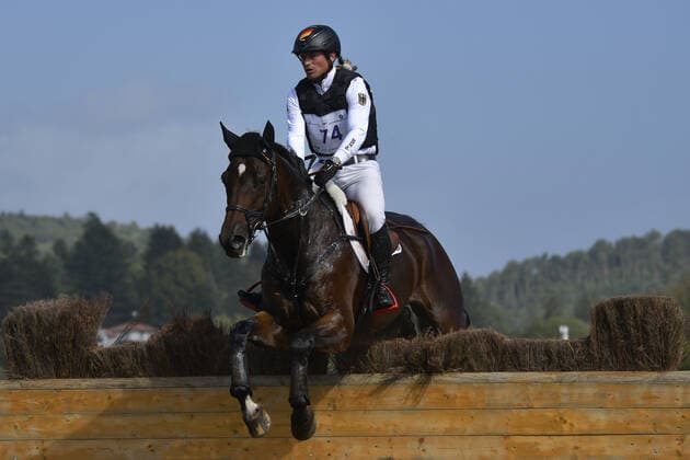 Michael Jung (GER) riding fischerChipmunk FRH during the cross-country course of the Equestrian FEI Eventing World Championships on September 17, 2022 at Pratoni del Vivaro, Rome, Italy  Copyright: xRobertoxBettacchi SportReporterx xLivexMediax 0