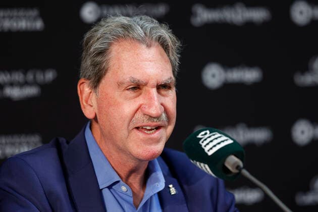Tennis, Davis Cup in Hamburg, Press Conference with ITF President David Haggerty