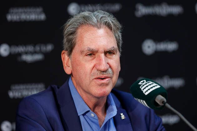 Davis Cup 2022, Press Conference with ITF President David Haggerty, Portrait, Portraet Tennis Davis Cup 2022 ITF Davis Cup Rothenbaum Hamburg Hamburg Germany 18 September 2022 Â Copyright: xJuergenxHasenkopfx