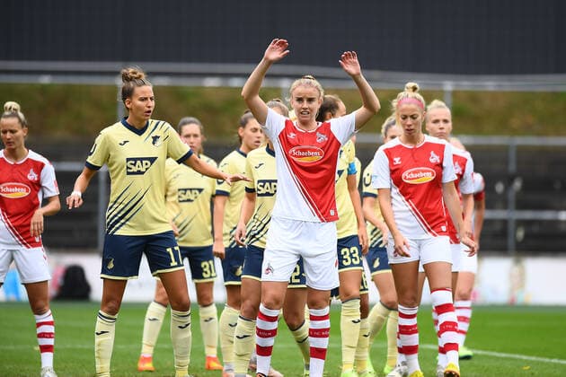 GERMANY, COLOGNE - SEPTEMBER 18, 2022: The match of Women Bundesliga 1.FC Koeln Frauen vs TSG 1899 Hoffenheim Frauen  Copyright: xVITALIIxKLIUIEVx