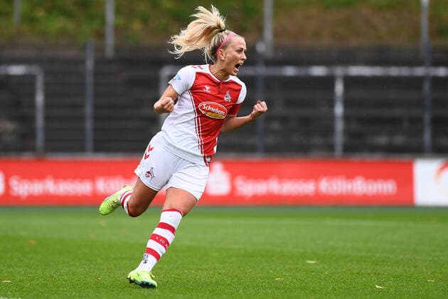 GERMANY, COLOGNE - SEPTEMBER 18, 2022: Mandy Islacker. The match of Women Bundesliga 1.FC Koeln Frauen vs TSG 1899 Hoffenheim Frauen  Copyright: xVITALIIxKLIUIEVx