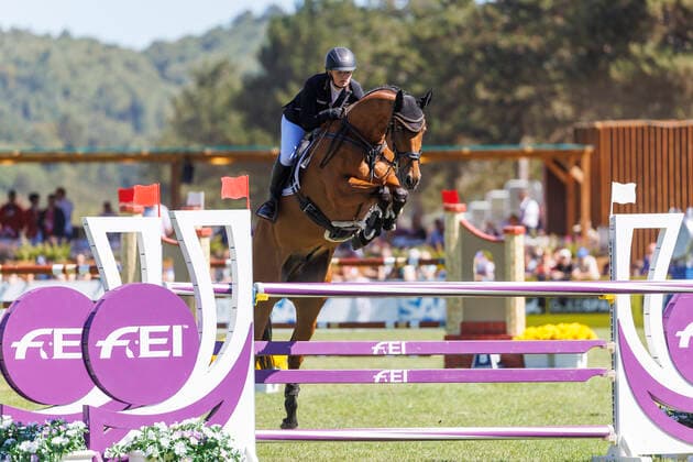 PRATONI - FEI Eventing World Championship, WM, Weltmeisterschaft 2022, PRATONI - FEI Eventing World Championship 2022 DIBOWSKI Alina (GER), Barbados 26 Teilprüfung Finale Springen Final Jumping - 1st Part Pratoni de Vivaro, Centro Equestre Federale 18. September 2022 - *** PRATONI FEI Eventing World Championship 2022, PRATONI FEI Eventing World Championship 2022 DIBOWSKI Alina GER , Barbados 26 Part Final Jumping Final Jumping 1st Part Pratoni de Vivaro, Centro Equestre Federale 18 September 2022