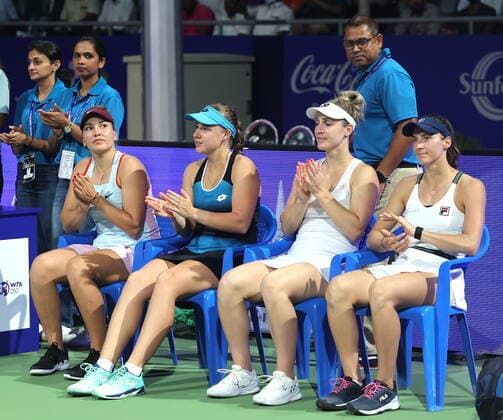 September 18, 2022, Chennai, Tamil Nadu, India: Chennai Open WTA, Tennis Damen 250 : .Gabriela DABROWSKI CAN.Luisa STEFANI BRA vs.Anna BLINKOVA.Natela DZALAMIDZE GEO..Gabriela DABROWSKI CAN.Luisa STEFANI BRA won the finals by 6-1,6-2. Chennai India - ZUMAs280 20220918_zsp_s280_012 Copyright: xSeshadrixSukumarx