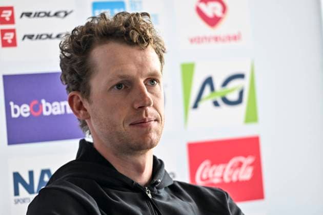 Belgian Nathan Van Hooydonck pictured during a press conference, PK, Pressekonferenz ahead of the upcoming UCI Road World Championships cycling, in Wollongong, Australia, Monday 19 September 2022. The Worlds are taking place from 18 to 25 September. DIRKxWAEM  x44960757x