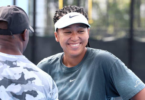 September 19, 2022, Tokyo, Japan - Former world s No.1 ranker Naomi Osaka smiles at a practice session at the Toray Pan Pacific Open tennis tournament at the Ariake Coliseum in Tokyo on Monday, September 19, 2022. Noxthirdxpartyxsales  (0169626440st)