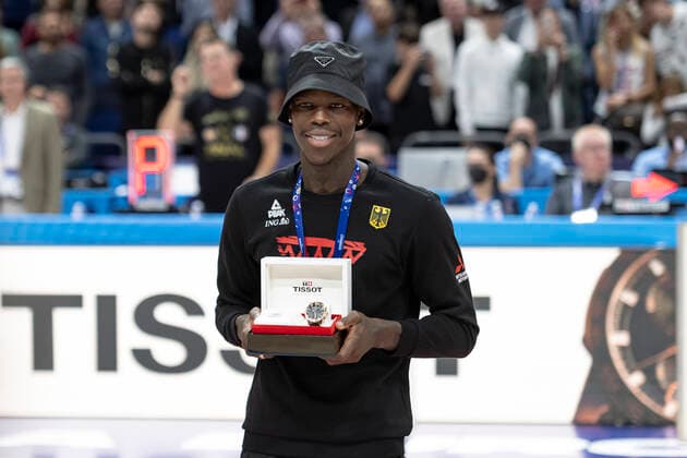 Dennis Schroeder Germany, 17 , was named one of the best players of the Tounier Spain France in the final of the FIBA Basketball European Championship 2022, 18SEP22, GER, Berlin, FIBA Basketball European Championship 2022, 18SEP22, Berlin. Copyright: xEibner-Pressefoto TinoxHenschelx EP_THL