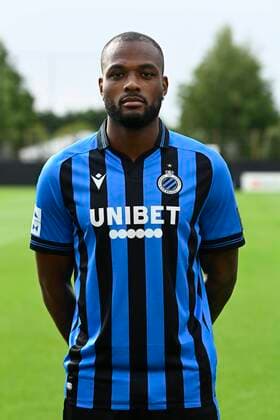 WESTKAPELLE, BELGIUM - SEPTEMBER 16 : Larin Cyle forward of Club Brugge pictured during the team photo shoot of Club Brugge prior the Jupiler Pro league football season 2022 - 2023 at the Belfius Base camp on September 16, 2022 in Westkapelle, Belgium , 16 09 2022 ( Club Brugge photo shoot 2022 - 2023 PhotoNews Panoramic 
