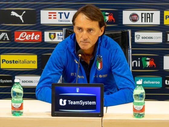 ItalyÃ‚Â s Head Coach Roberto Mancini press conference, PK, Pressekonferenz during Press conference and Italy training session, Other in Florence, Italy, September 19 2022  Copyright: xNicolasxMorassuttix xipa-agency.x xLivexMediax 0
