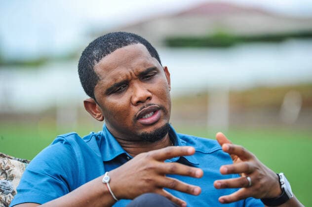 YAOUNDE, CAMEROON - September 05: FECAFOOT President Samuel Eto™o during the Renovation of the Odza Technical Center on September 5, 2022 in Yaounde, Cameroon. Photo by Shengolpixs Copyright: xAMADAxMASARUx
