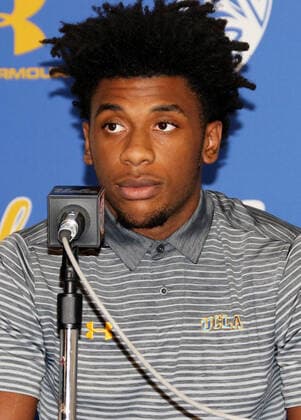September 21, 2022, Westwood, California, USA: Former UCLA basketball player, Jalen Hill dies in Costa Rica. He was 22. FILE PHOTO: UCLA holds a press conference, PK, Pressekonferenz to address the China shop lifting incident that involved three of their players. The players involved Cody Riley, LiAngelo Ball and Jalen Hill (in photo) apologized for shoplifting from multiple stores in China along with statements from UCLA Head Basketball Coach Steve Alford and Athletic Director Dan Guerrero at Pauley Pavilion on the UCLA campus in Westwood, California. PI Westwood USA - ZUMAp124 20220921_zaa_p124_017 Copyright: xBURTxHARRISx