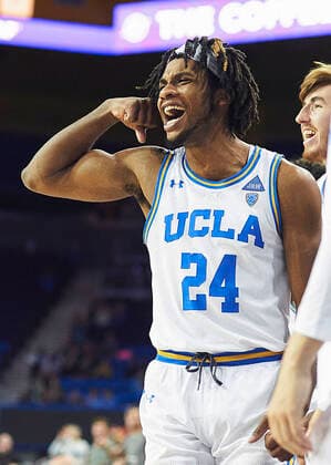September 21, 2022, Westwood, California, USA: Former UCLA basketball player, Jalen Hill dies in Costa Rica. He was 22. FILE PHOTO: Bruins Jalen Hill flexes from the sidelines during the contest as the hosts UCLA Bruins defeat the visiting Washington State University Cougars 86-83 on Thursday February 13, 2020 at Pauley Pavilion on the beautiful UCLA campus in Westwood, California. PI Westwood USA - ZUMAp124 20220921_zaa_p124_022 Copyright: xBURTxHARRISx