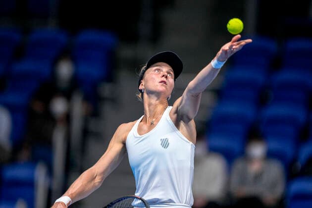 Liudmila SAMSONOVA, SEPTEMBER 22, 2022 - Tennis : Womens Singles 2nd Round match at Ariake Coliseum during TORAY Pan Pacific Open Tennis Tournament 2022, Japan. Noxthirdxpartyxsales  (199218186)