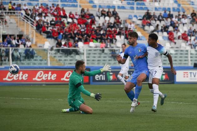 Football, U21, Test match, Italy - England