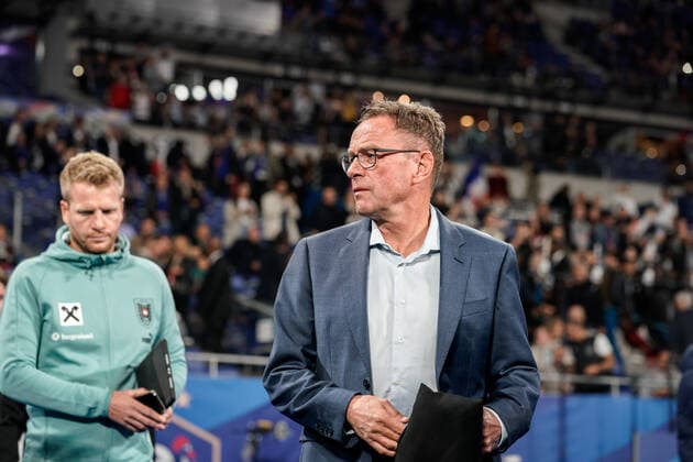 SOCCER - NL, FRA vs AUT SAINT DENIS,FRANCE,22.SEP.22 - SOCCER - UEFA Nations League, OEFB international match, Länderspiel, Nationalmannschaft France vs Austria. Image shows head coach Ralf Rangnick (AUT).  GEPAxpictures xJohannesxFriedl