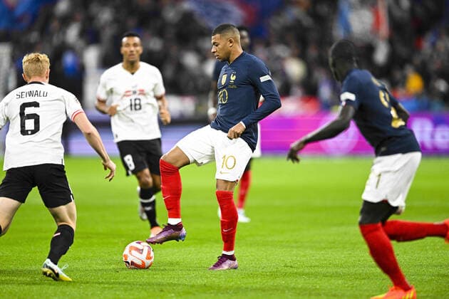 Kylian Mbappe (Fra) FOOTBALL : France vs Autriche - Ligue des Nations - 22 09 2022 JBAutissier Panoramic 