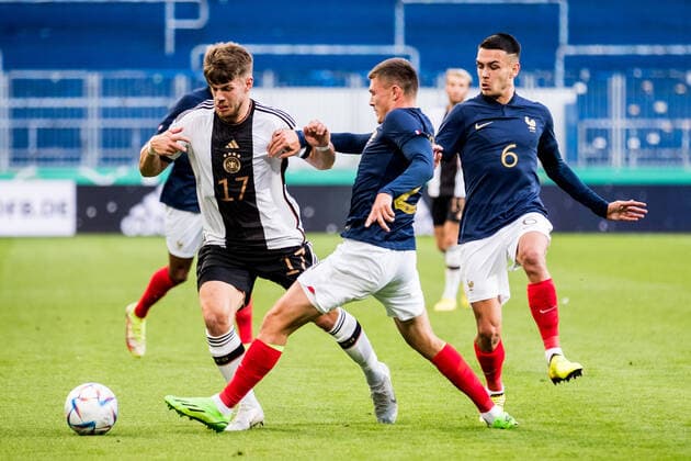 Football, U21, Test match, Germany - France
