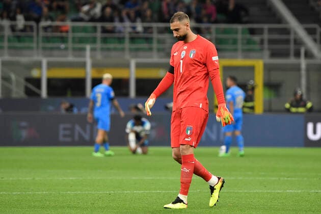 Gianluigi Donnarumma of Italy during the Uefa Nations League League A group 3 football match between Italy and England at San Siro Stadium stadium in Milano (Italy), September 23h, 2022. Photo Andrea Staccioli Insidefoto andreaxstaccioli