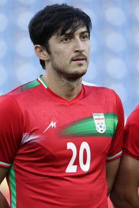 SOCCER - IRI vs URU, test match SANKT POELTEN,AUSTRIA,23.SEP.22 - SOCCER - International test match, Iran vs Uruguay. Image shows Sardar Azmoun (IRI).  GEPAxpictures xWalterxLuger