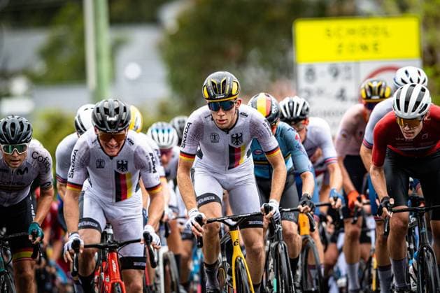 HEßMANN Michel UCI Road Cycling World Championships 2022 HEßMANN Michel GER Germany Landscape horizontal Landscape Event Event UCI Road Cycling World Championships 2022 Category Category Cycling Road Cycling World Championships Men U23 Location Place Australia Start Wollongong Finish Wollongong Discipline Road Race RR Distance 169,8 km Date Date 23 09 2022 Friday Day 5