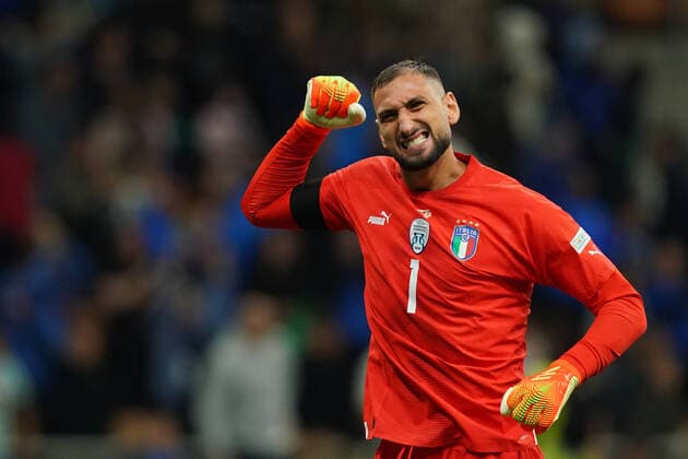 Foto Spada LaPresse 23 settembre 2022 - Milano , Italia - calcio - Italia Vs Inghilterra - Nations League 2022 2023 - Stadio San Siro. Nella foto: Gianluigi Donnarumma ( Italia ) ( Inghilterra ) September 23, 2022 Milan , Italy - sport, calcio - Italy vs England - Nations League 2022 2023 - San Siro Stadium . In the pic: Gianluigi Donnarumma ( Italy ) ( England)  Copyright: xSpada LaPressex