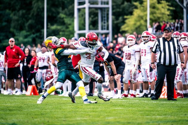 GFL Play Off Semifinals Potsdam Royals Cologne Crocodiles 24 09 2022 Potsdam Royals Cologne Crocodiles Copyright: xBEAUTIFULxSPORTS NicolxMarschallx