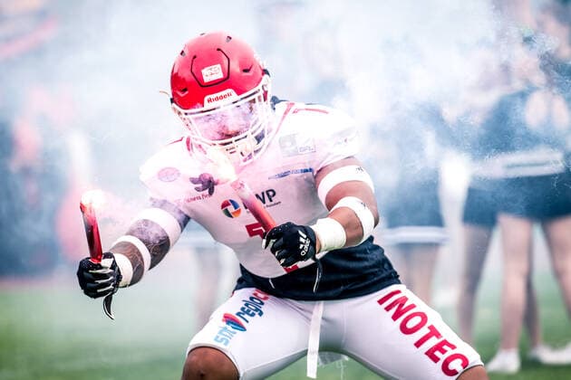 GFL Play Off Semifinals Potsdam Royals Cologne Crocodiles 24 09 2022 Potsdam Royals Cologne Crocodiles Copyright: xBEAUTIFULxSPORTS NicolxMarschallx