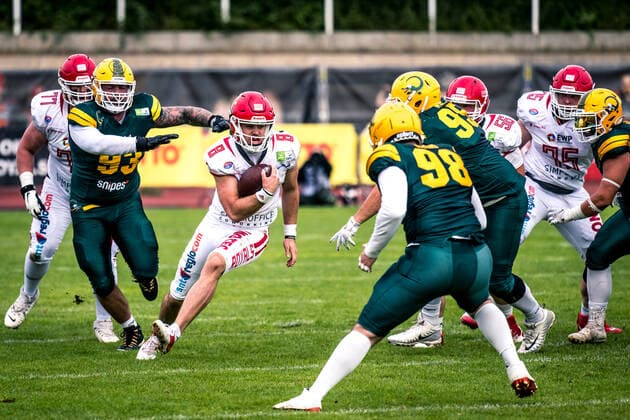 GFL Play Off Semifinals Potsdam Royals Cologne Crocodiles 24 09 2022 Potsdam Royals Cologne Crocodiles Copyright: xBEAUTIFULxSPORTS NicolxMarschallx