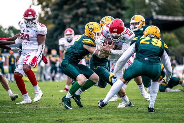GFL Play Off Semifinals Potsdam Royals Cologne Crocodiles 24 09 2022 Potsdam Royals Cologne Crocodiles Copyright: xBEAUTIFULxSPORTS NicolxMarschallx