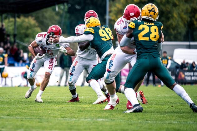 GFL Play Off Semifinals Potsdam Royals Cologne Crocodiles 24 09 2022 Potsdam Royals Cologne Crocodiles Copyright: xBEAUTIFULxSPORTS NicolxMarschallx
