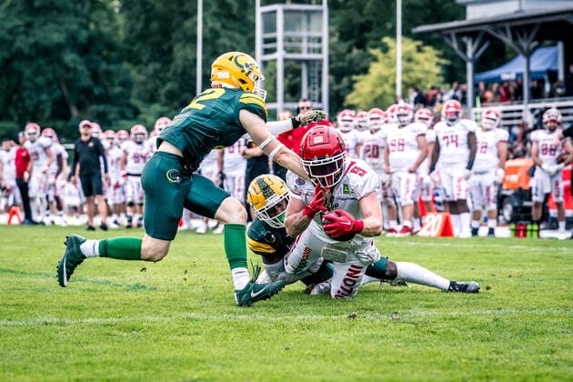 GFL Play Off Semifinals Potsdam Royals Cologne Crocodiles 24 09 2022 Potsdam Royals Cologne Crocodiles Copyright: xBEAUTIFULxSPORTS NicolxMarschallx