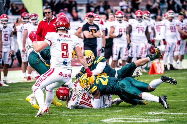 GFL Play Off Semifinals Potsdam Royals Cologne Crocodiles 24 09 2022 Potsdam Royals Cologne Crocodiles Copyright: xBEAUTIFULxSPORTS NicolxMarschallx