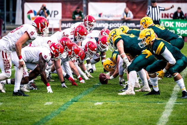 GFL Play Off Semifinals Potsdam Royals Cologne Crocodiles 24 09 2022 Potsdam Royals Cologne Crocodiles Copyright: xBEAUTIFULxSPORTS NicolxMarschallx