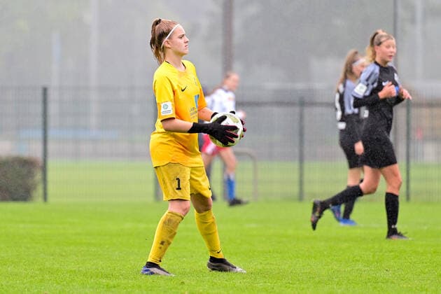 Soccer I Junior Girls I Season 2022 2023 I Bundesliga Nord Nordost I 3 Matchday I Hamburger SV U17 Osnabrücker SC I 24 09 2022 Leni Heibrock 1, Osnabrücker SC Norderstedt Paul Hauenschild Places Schleswig Holstein Germany Copyright: xLobeca WolfxGebhardtx