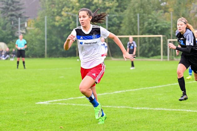 Soccer I Junior I Season 2022 2023 I Bundesliga Nord Nordost I 3 Matchday I Hamburger SV U17 Osnabrücker SC I 24 09 2022 Almudena Sierra 18, Hamburger SV U17 Norderstedt Paul Hauenschild Places Schleswig Holstein Germany Copyright: xLobeca WolfxGebhardtx